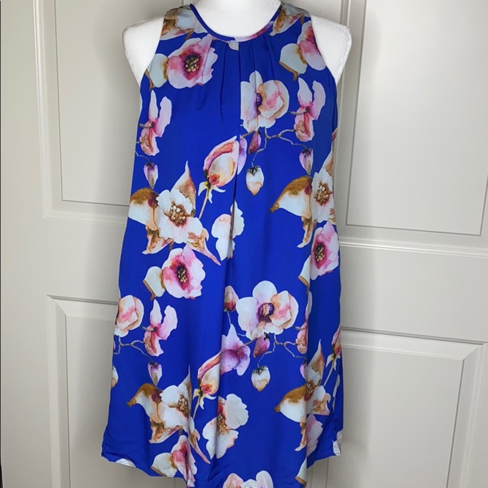 Kut from the Kloth Seka floral blue shift dress